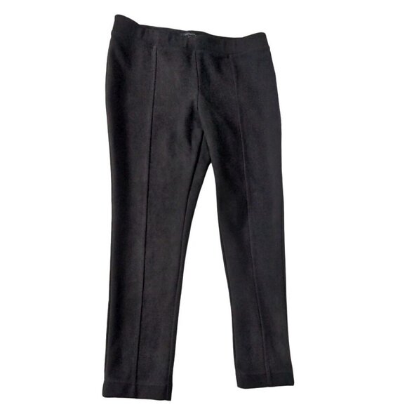 Andrew Marc Women's Faux Suede Pull On Straight Leg Pants Size XL Solid Black - Picture 2 of 6
